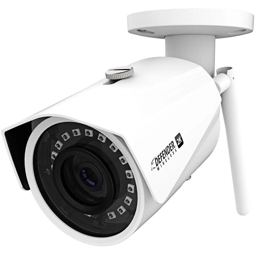 Defender 4-Channel 4MP NVR with 1TB HDD & 2 4MP Outdoor Night Vision Wi-Fi Bullet Cameras