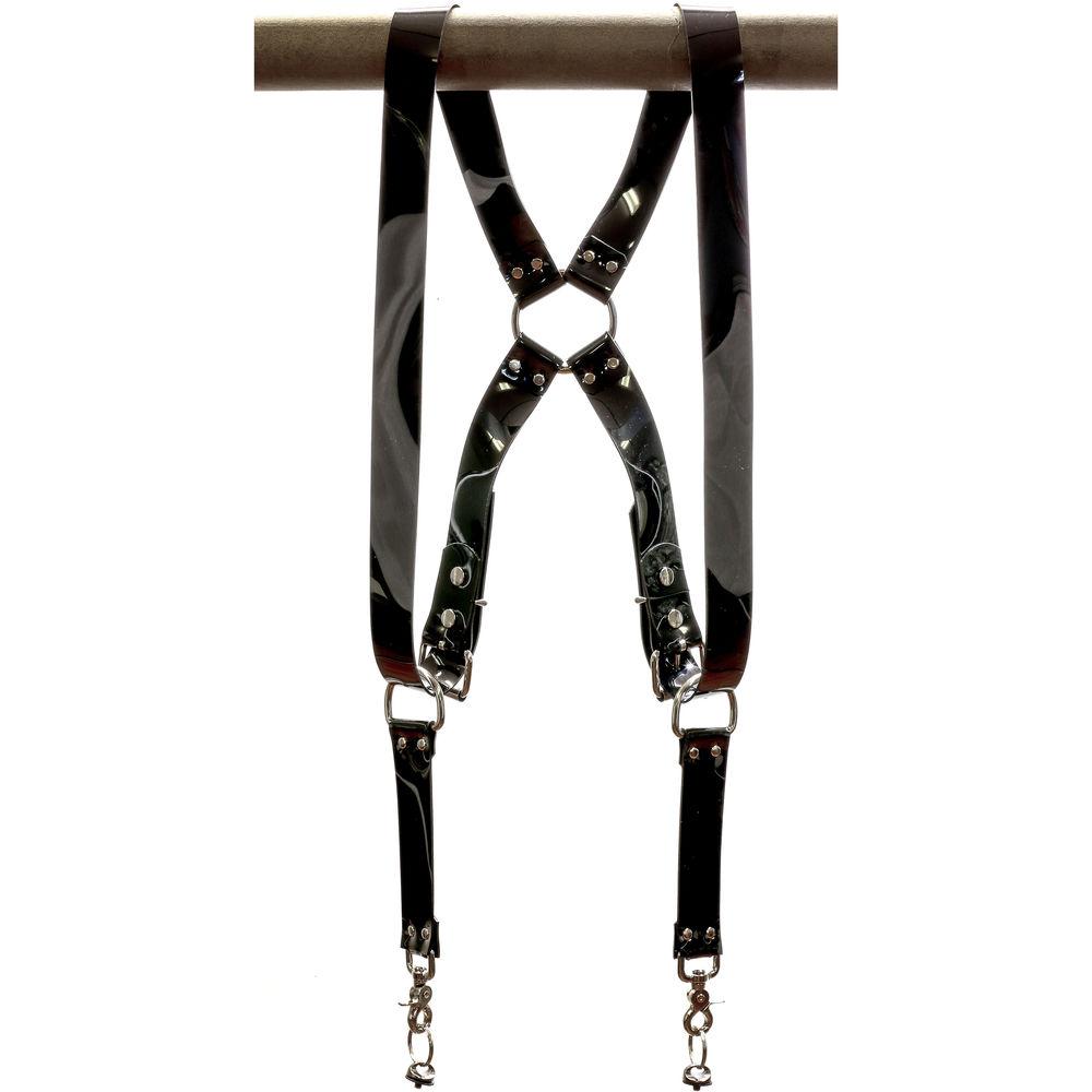 Funk Plus PVC Vinyl Ring Back Harness with 1.5" Wide Straps