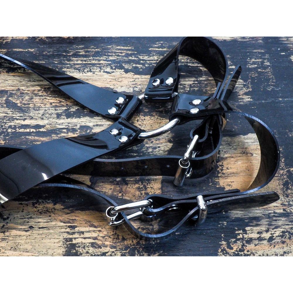 Funk Plus PVC Vinyl Ring Back Harness with 1.5" Wide Straps