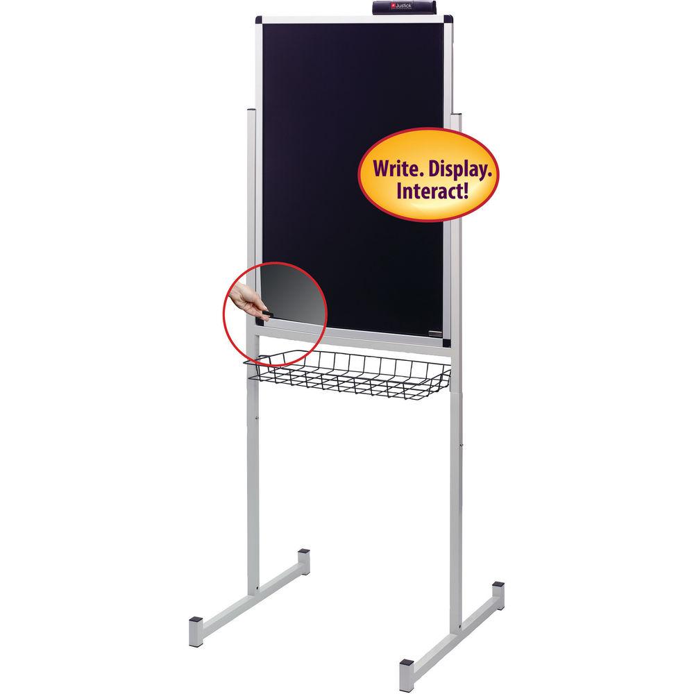 Justick Promo Stand with Overlay