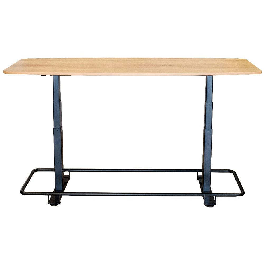 Luxor 72" Electric Adjustable Conference Table With Footrest Bar