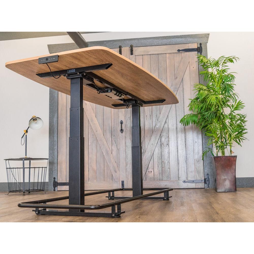 Luxor 72" Electric Adjustable Conference Table With Footrest Bar