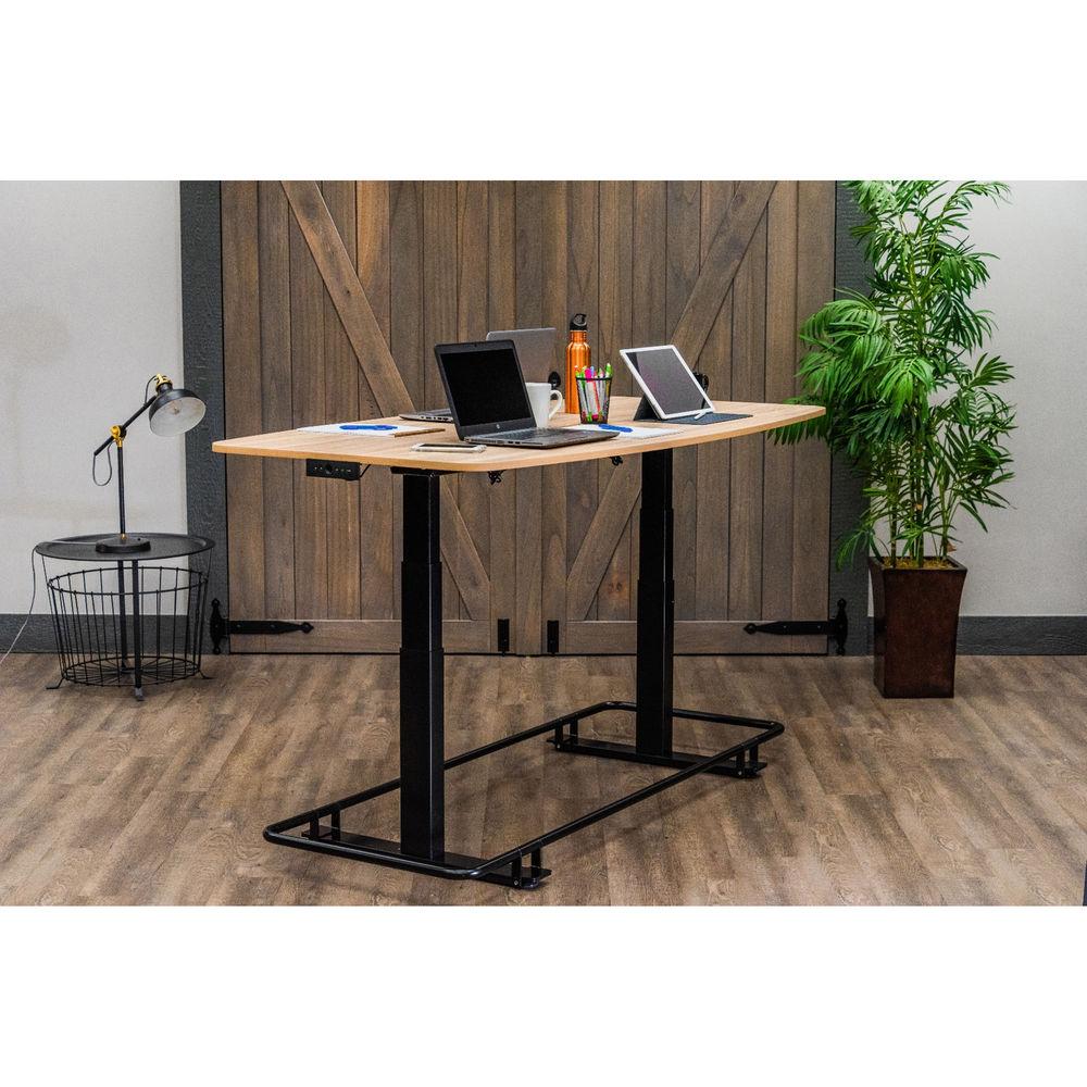 Luxor 72" Electric Adjustable Conference Table With Footrest Bar