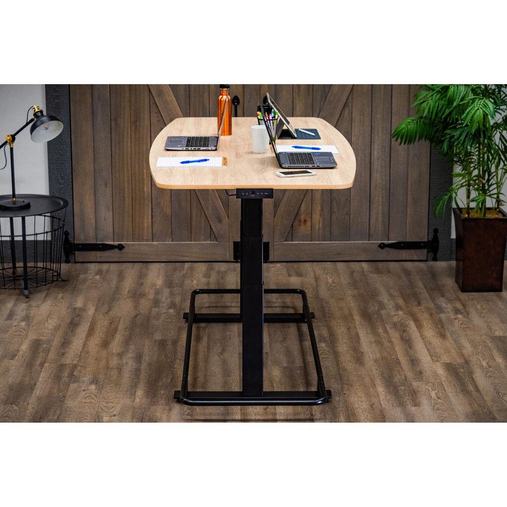 Luxor 72" Electric Adjustable Conference Table With Footrest Bar