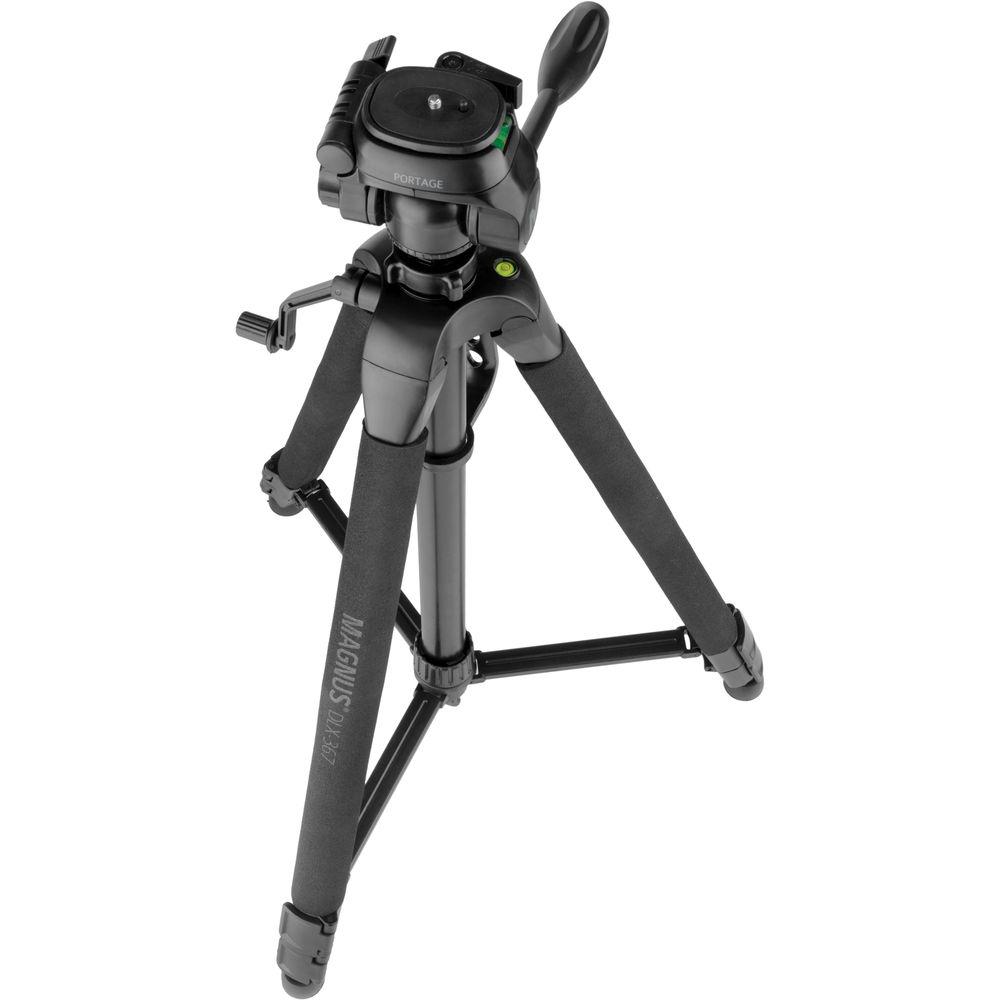Magnus DLX-367 3-Section Photo Video Tripod with Pan Head