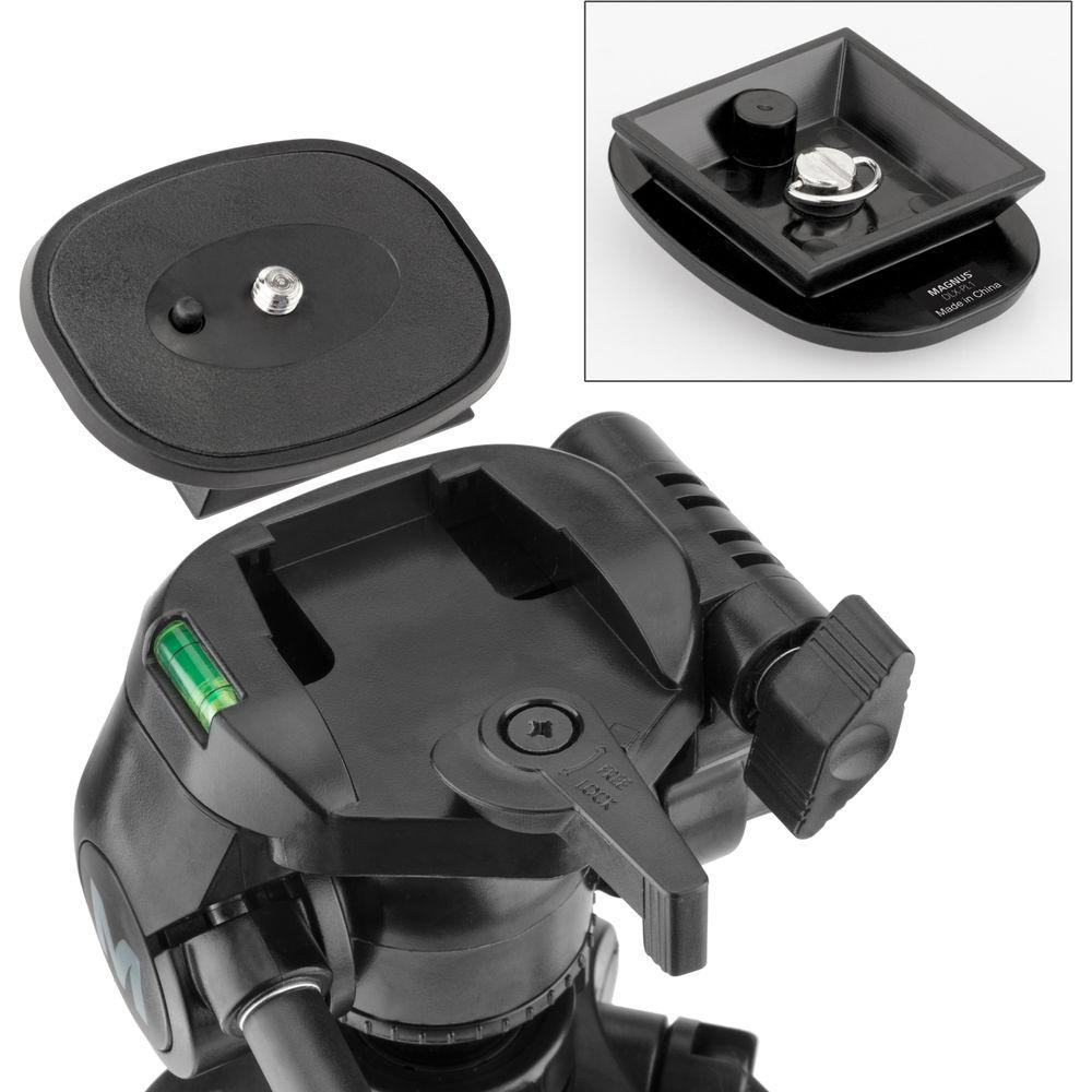 Magnus DLX-367 3-Section Photo Video Tripod with Pan Head