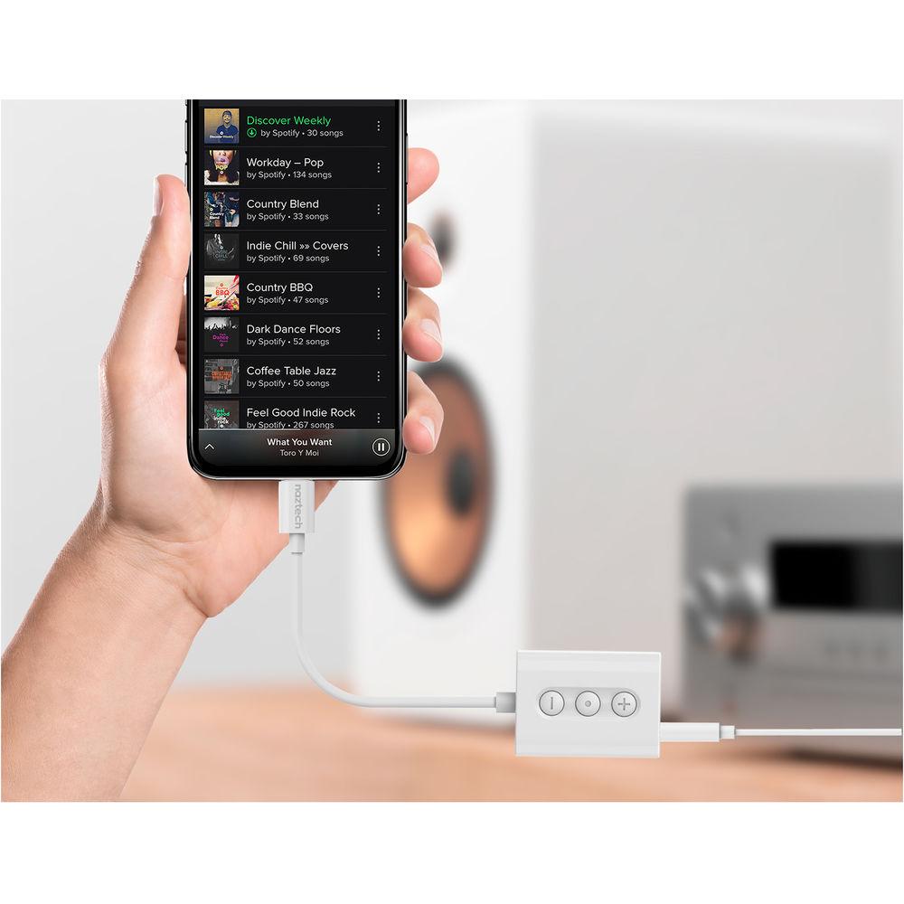 Naztech 3.5mm Audio Charge Adapter with Lightning Connector