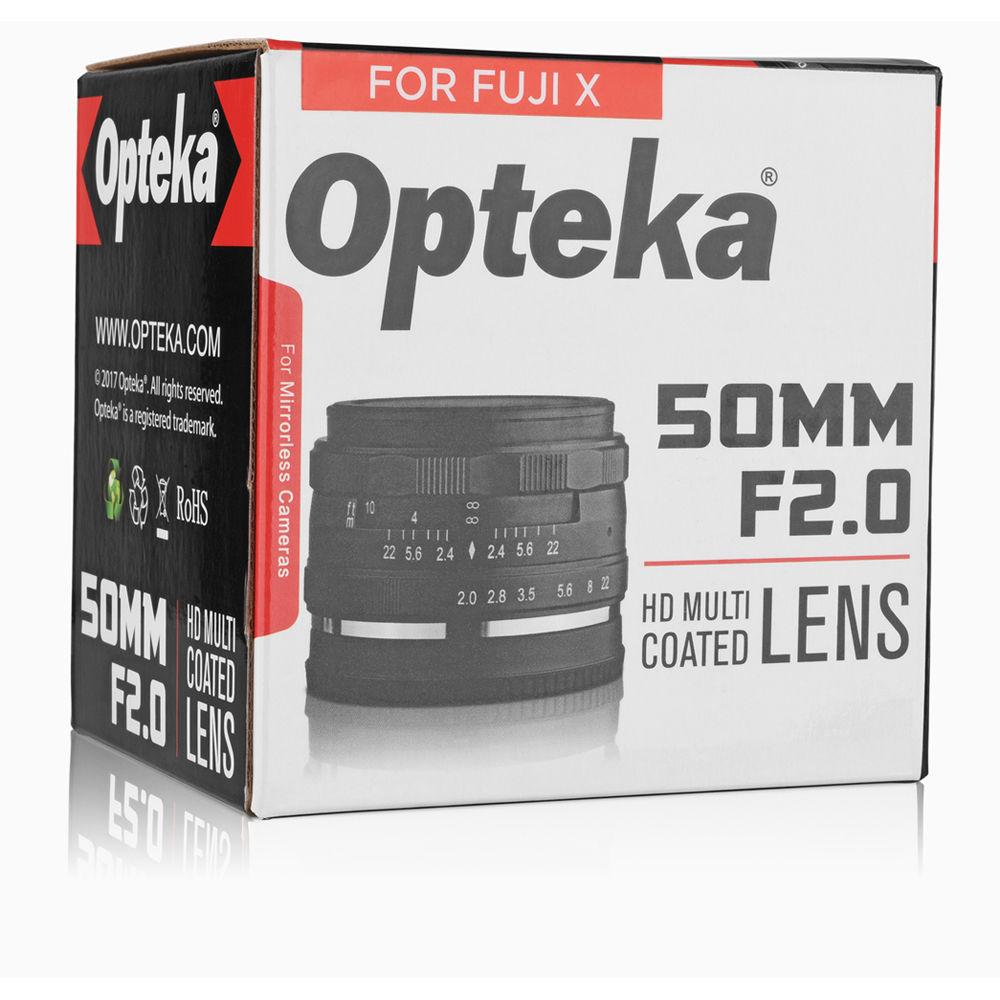 Opteka 50mm f 2 Lens for Fujifilm X