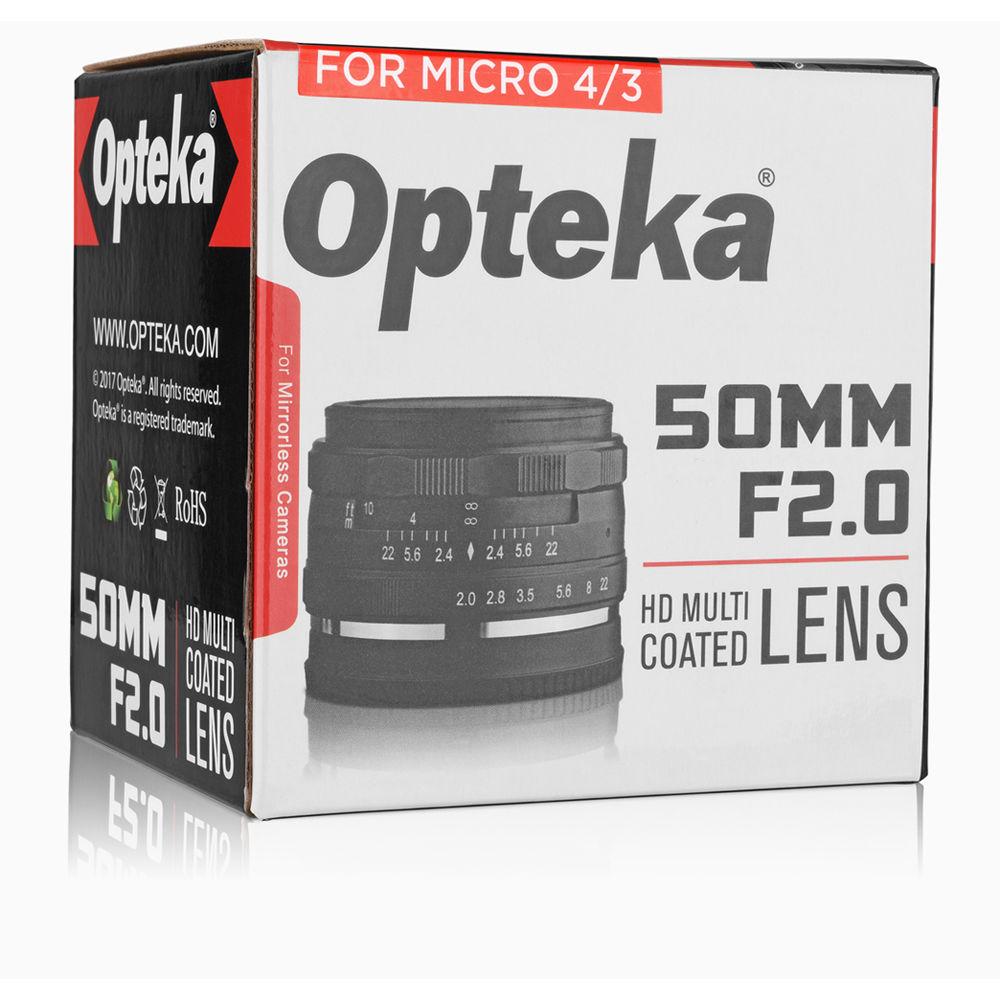 Opteka 50mm f 2 Lens for Micro Four Thirds