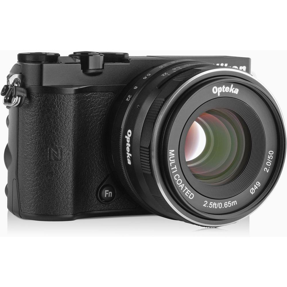 Opteka 50mm f 2 Lens for Nikon 1