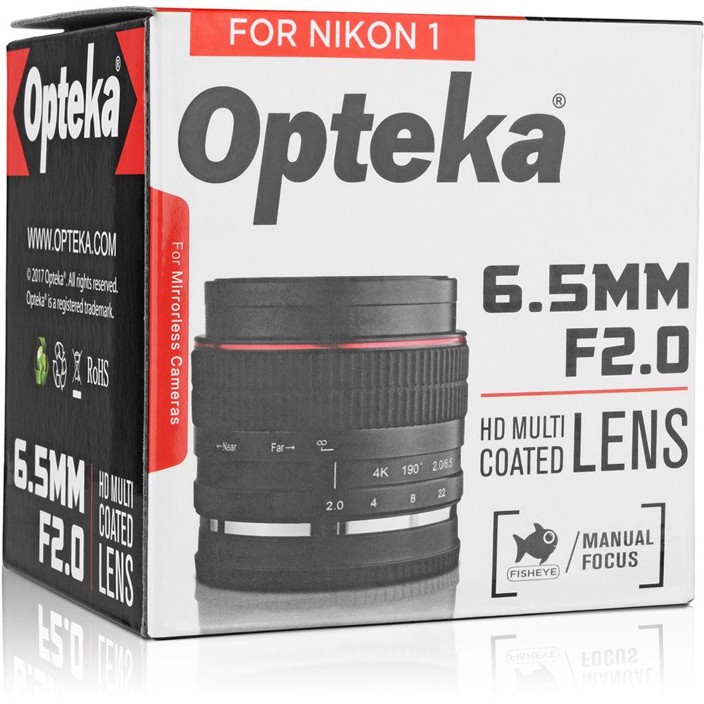 Opteka 6.5mm f 2 Circular Fisheye Lens for Nikon 1