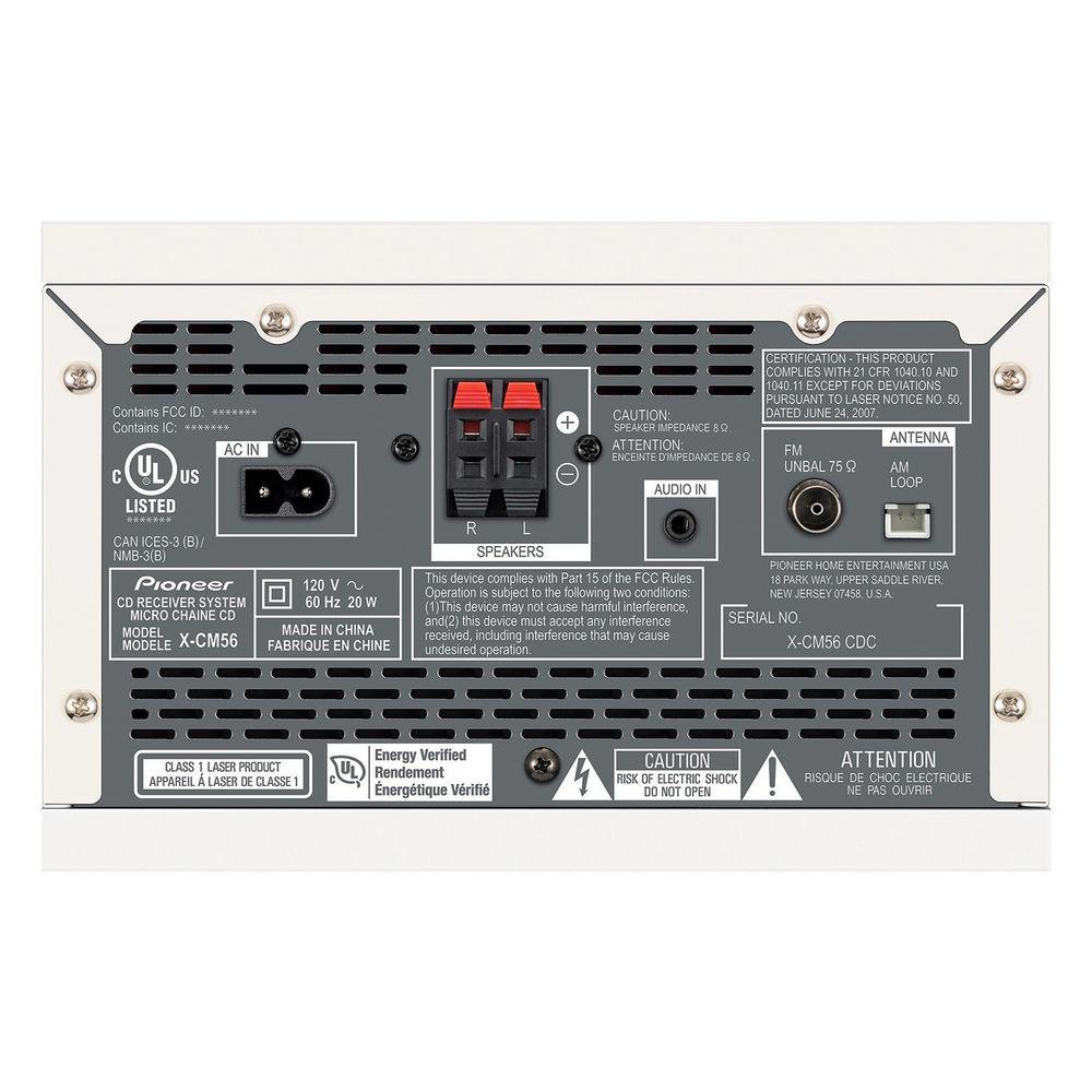 Pioneer X-CM56W 30W Bluetooth Wireless Music System