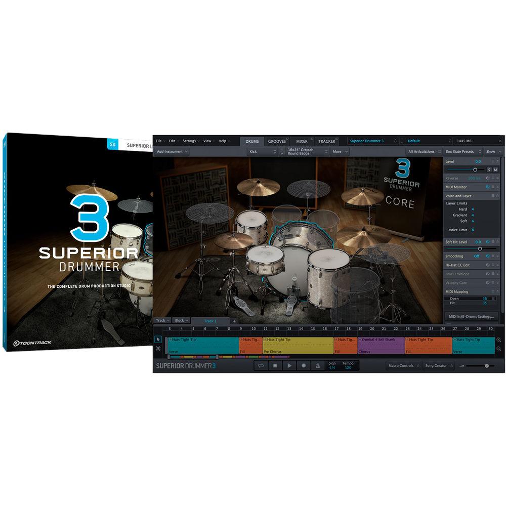 Toontrack Superior Drummer 3 Crossgrade - Virtual Instrument and Drum Production Plug-In