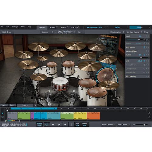 Toontrack Superior Drummer 3 Crossgrade - Virtual Instrument and Drum Production Plug-In