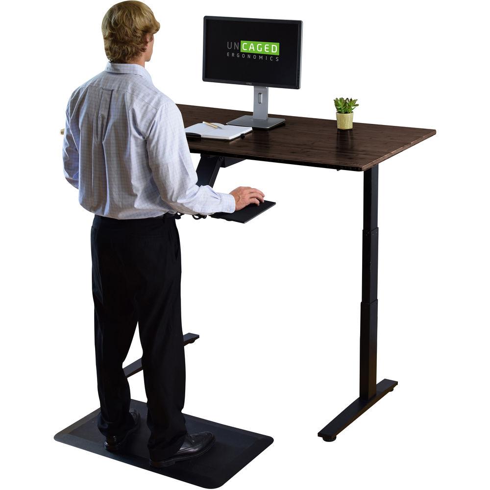 Uncaged Ergonomics Dual Motor Bamboo Standing Desk