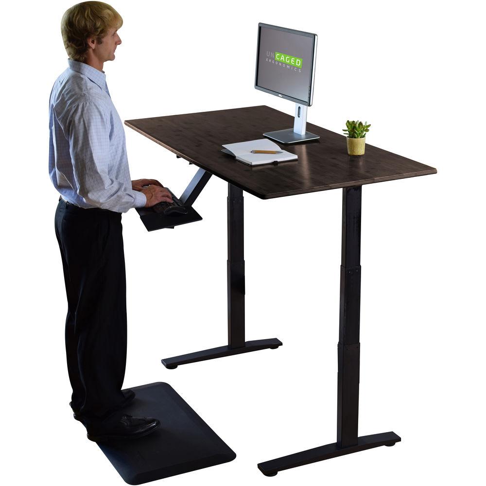 Uncaged Ergonomics Dual Motor Bamboo Standing Desk