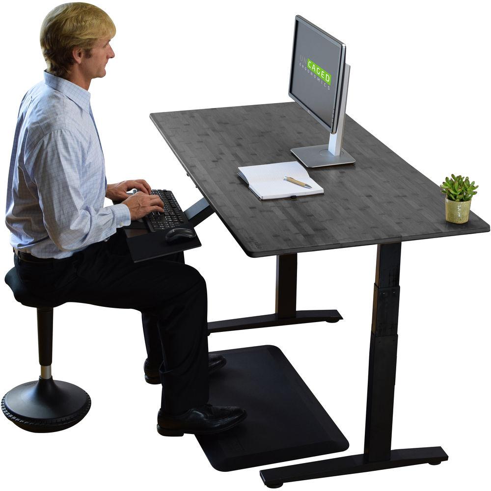Uncaged Ergonomics Dual Motor Bamboo Standing Desk