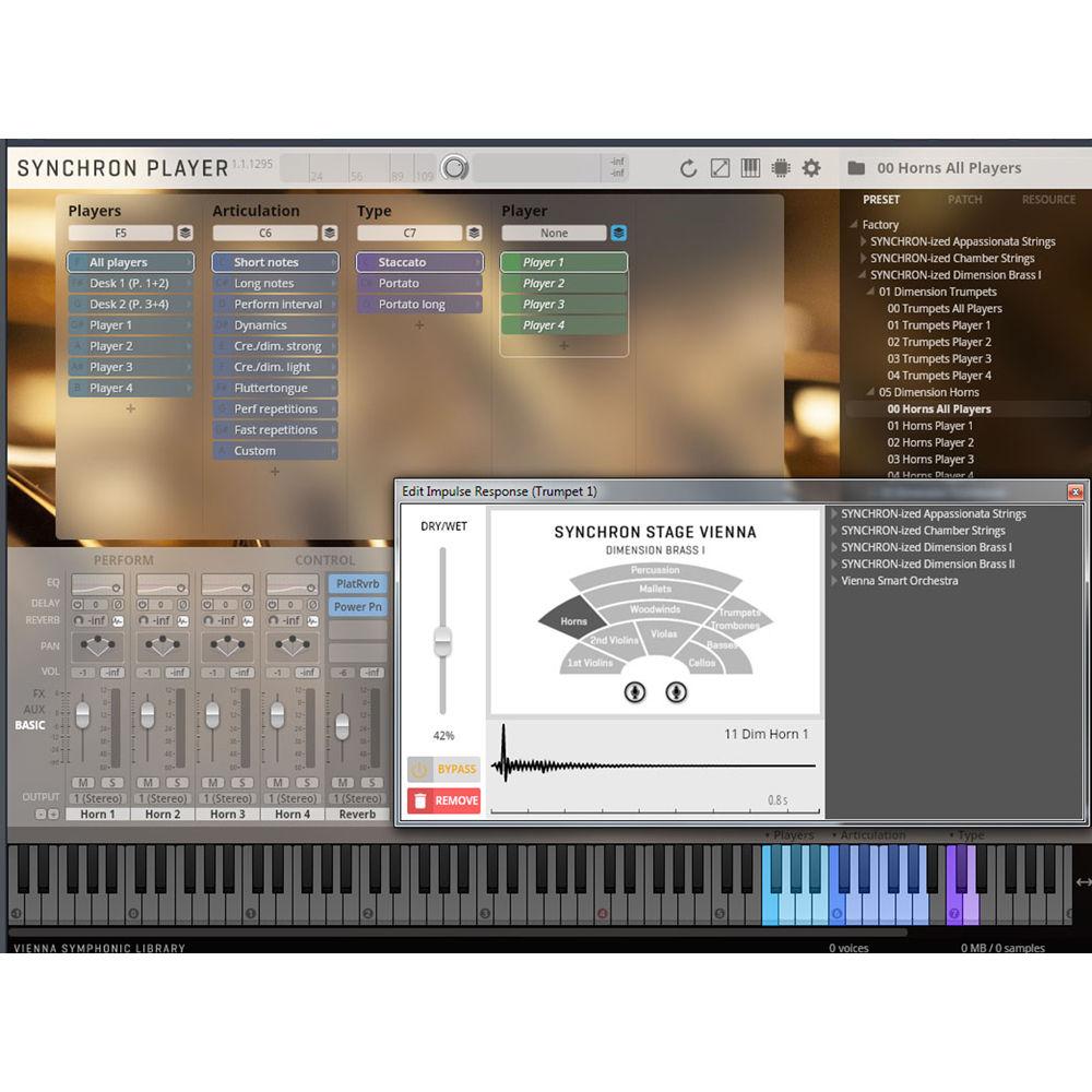Vienna Symphonic Library SYNCHRON-ized Dimension Brass I - Virtual Instrument