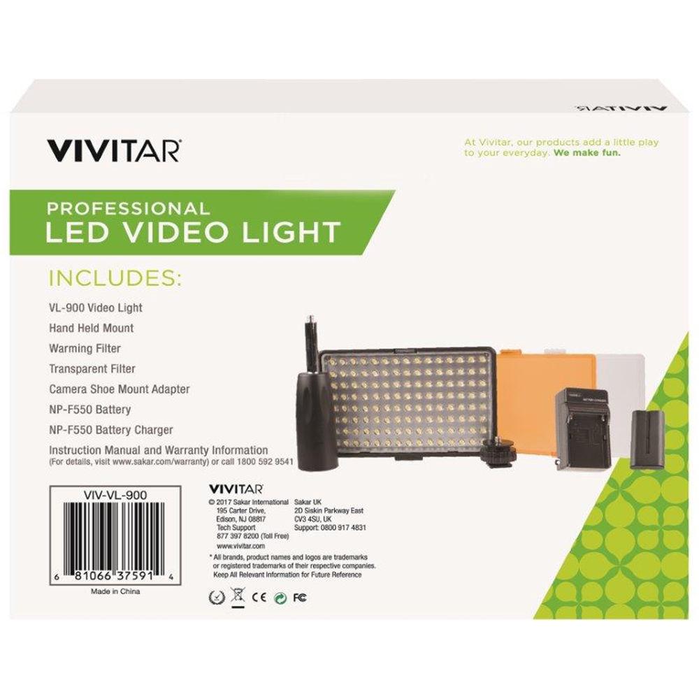 Vivitar VIV-VL-900 Professional LED Video Light