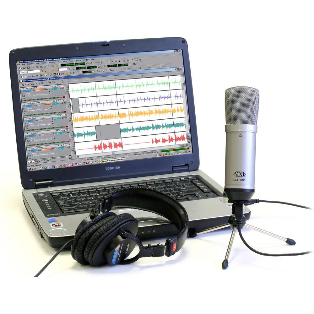 MXL USB.006 Large-Diaphragm Condenser Microphone with USB Connector