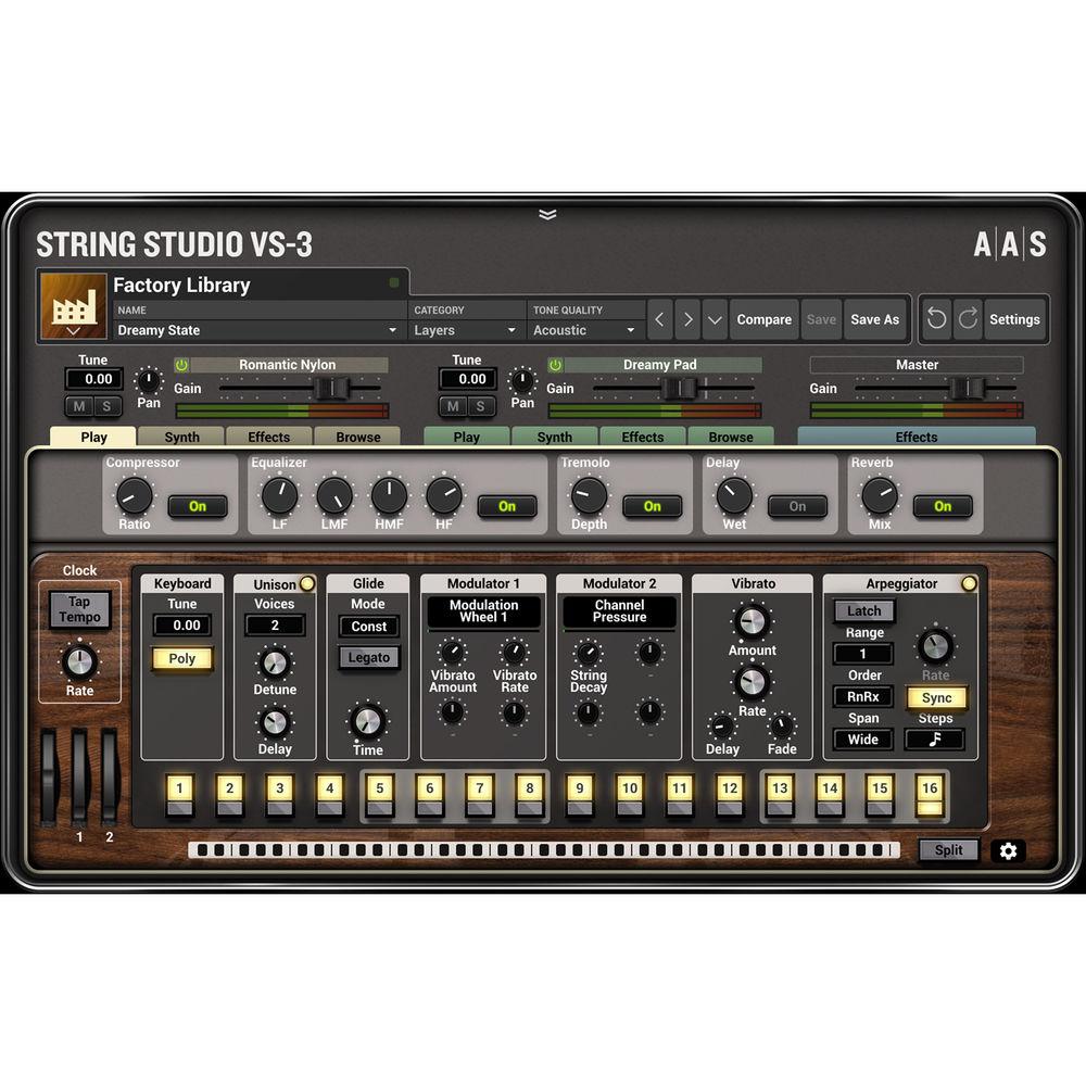 Applied Acoustics Systems String Studio VS-3 String Modeling Synth Bundle with Assorted Sound Packs