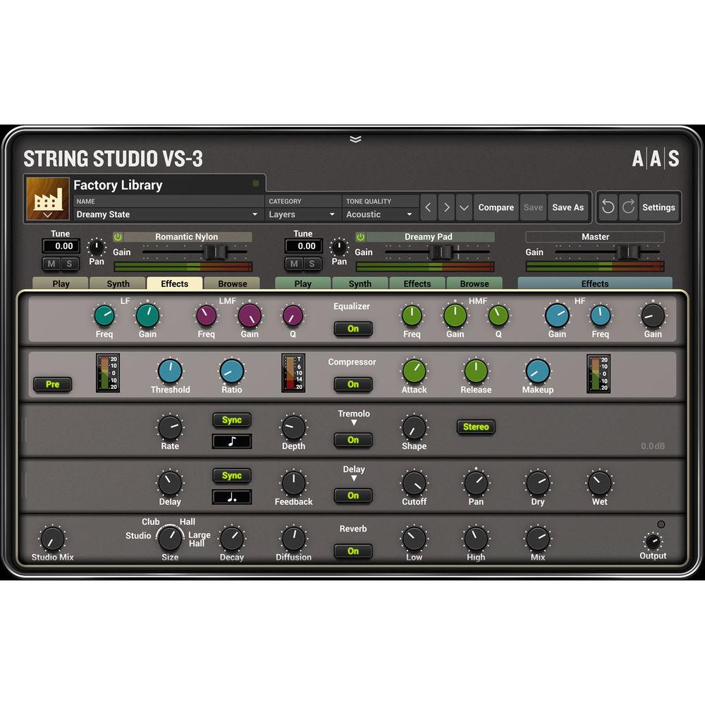 Applied Acoustics Systems String Studio VS-3 String Modeling Synth Bundle with Assorted Sound Packs, Applied, Acoustics, Systems, String, Studio, VS-3, String, Modeling, Synth, Bundle, with, Assorted, Sound, Packs