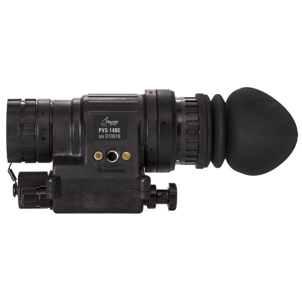 Bering Optics PVS-14BE 1x22 2nd Gen Autogated Power Supply Night Vision Monocular & Headgear Kit