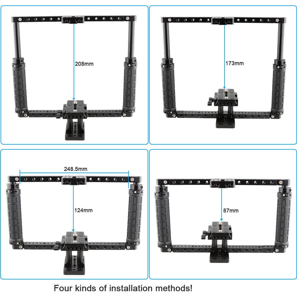 CAMVATE Adjustable Universal Camera Cage with Quick Release Baseplate