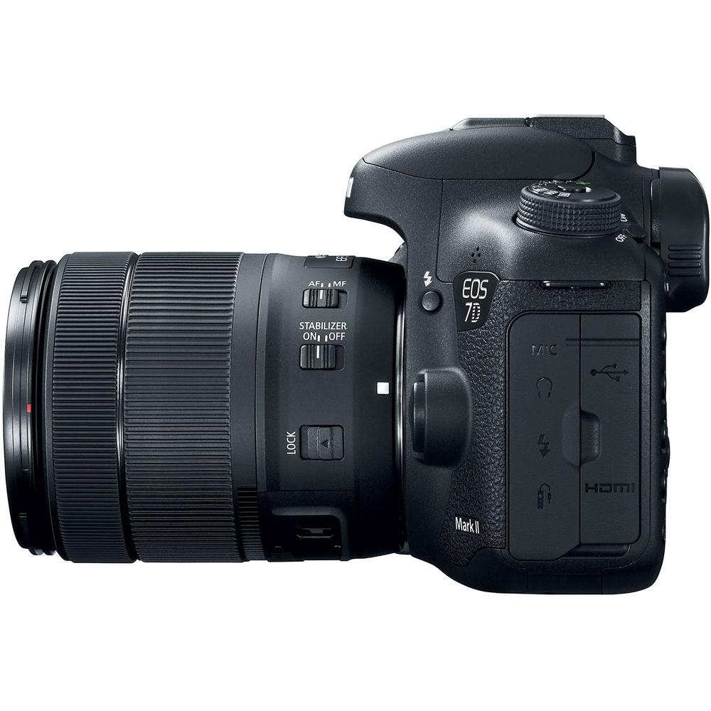 Canon EOS 7D Mark II DSLR Camera with 18-135mm f 3.5-5.6 IS USM Lens & W-E1 Wi-Fi Adapter
