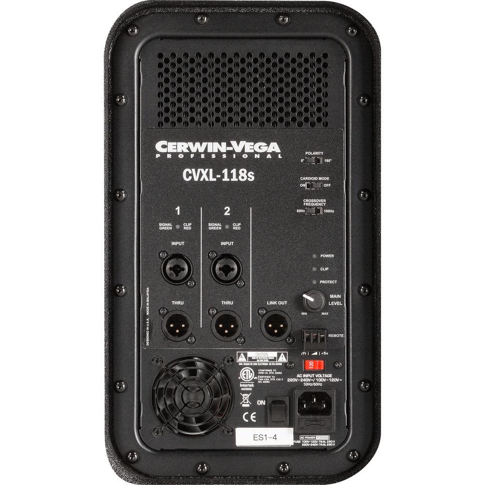 Cerwin-Vega CVXL Series 18" Powered Subwoofer