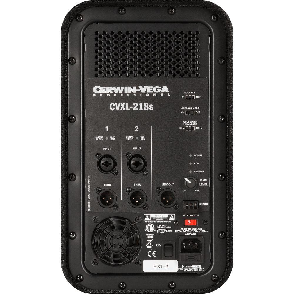 Cerwin-Vega CVXL Series Dual 18" Powered Subwoofer