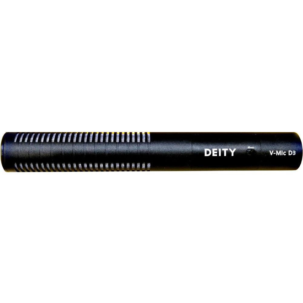 Deity Microphones V-Mic D3 Supercardioid On-Camera Shotgun Microphone with Rycote Suspension, Deity, Microphones, V-Mic, D3, Supercardioid, On-Camera, Shotgun, Microphone, with, Rycote, Suspension