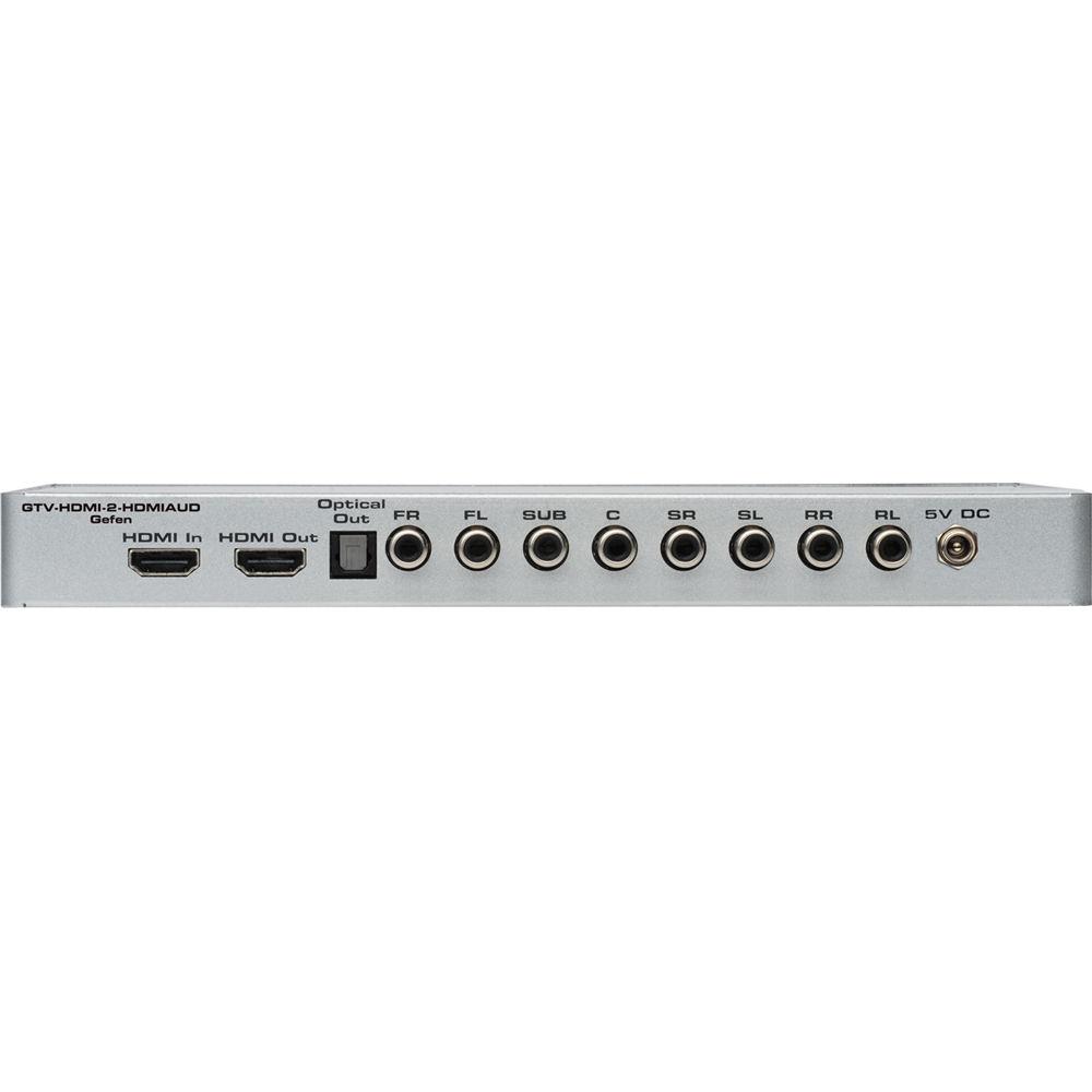 Gefen HDMI to HDMI Audio De-Embedder with Eight LPCM Audio RCA Outputs
