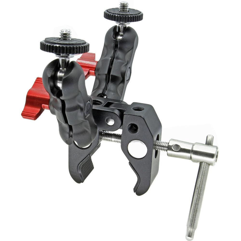 GyroVu Clamp Mount with Dual Mini 360° Swivel 1 4"-20 Mount