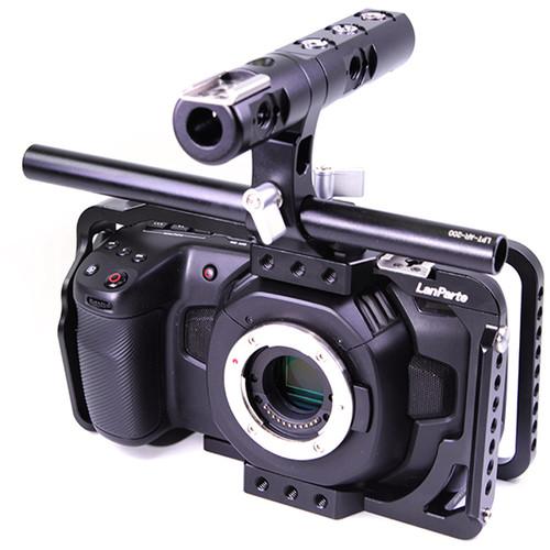 LanParte BMPCC4K Blackmagic Design Pocket Cinema Camera 4K Full Cage with Free Samsung SSD-T5 Clamp