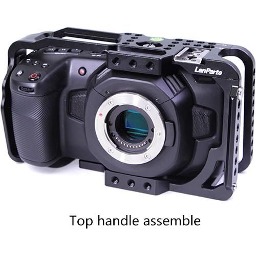 LanParte BMPCC4K Blackmagic Design Pocket Cinema Camera 4K Full Cage with Free Samsung SSD-T5 Clamp