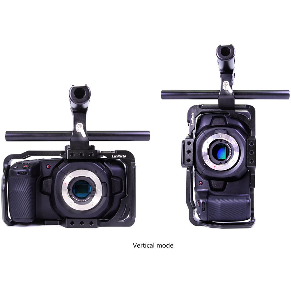 LanParte BMPCC4K Blackmagic Design Pocket Cinema Camera 4K Full Cage with Free Samsung SSD-T5 Clamp