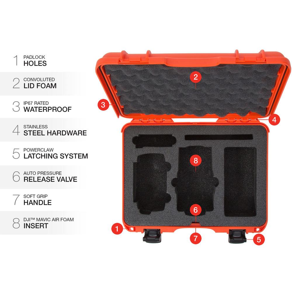 Nanuk 910 Waterproof Hard Case with Insert for DJI Mavic Air