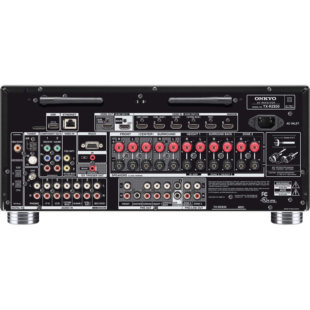 Onkyo TX-RZ830 9.2-Channel Network A V Receiver