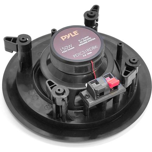 Pyle Pro PDICRDBK 5.25" In-Wall In-Ceiling 150W 2-Way Stereo Speakers