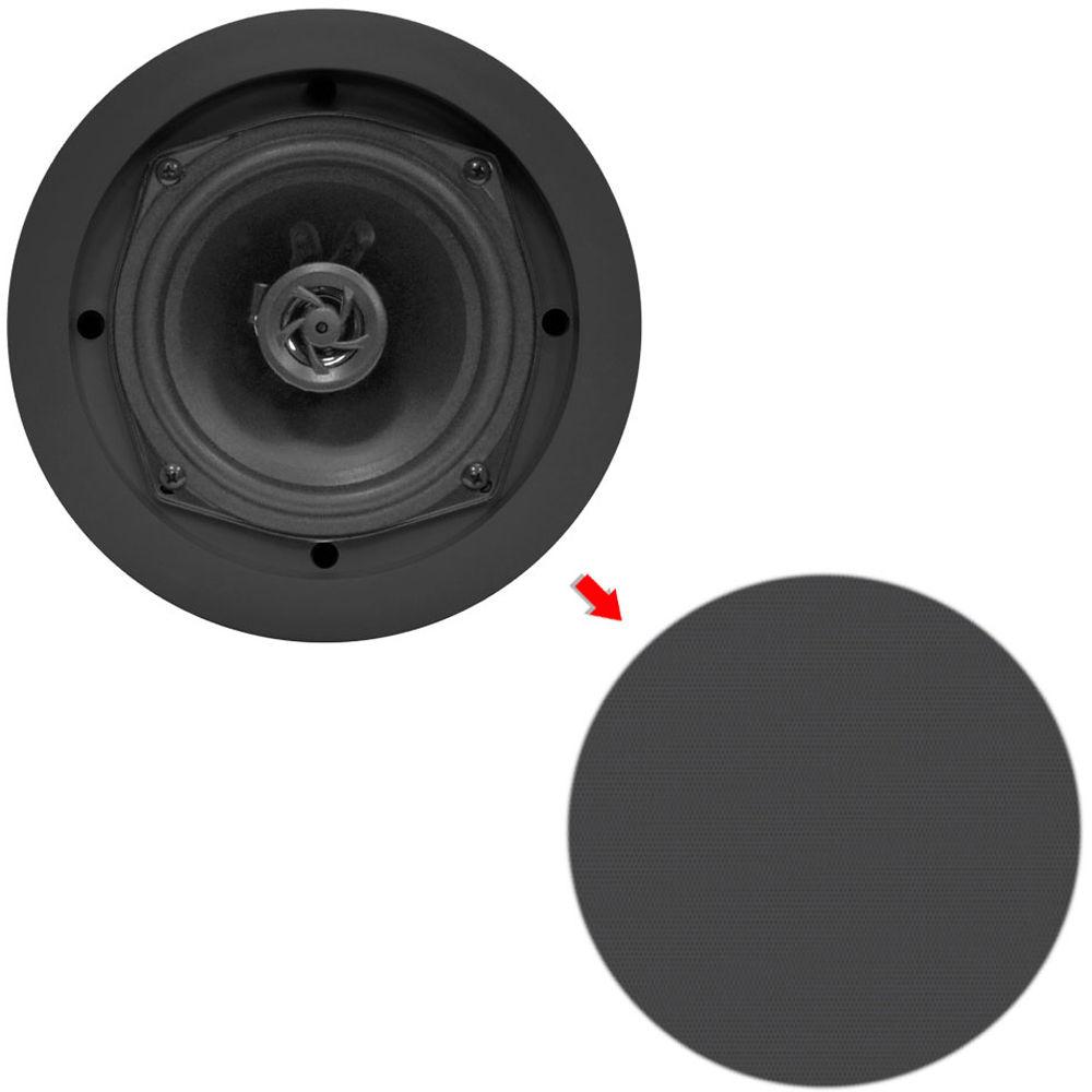 Pyle Pro PDICRDBK 5.25" In-Wall In-Ceiling 150W 2-Way Stereo Speakers