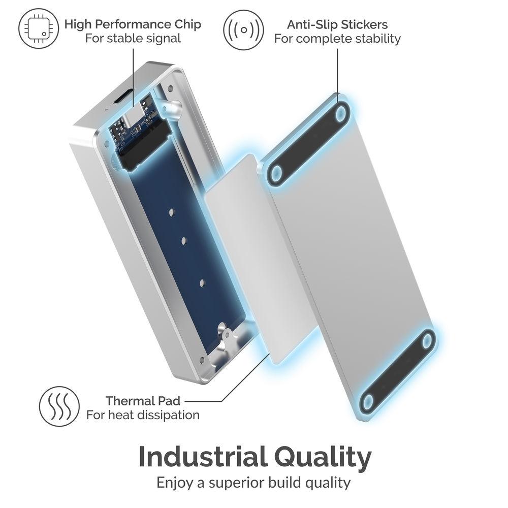 Sabrent NVMe PCIe M.2 to USB 3.1 Gen 2 USB Type-C SSD Enclosure