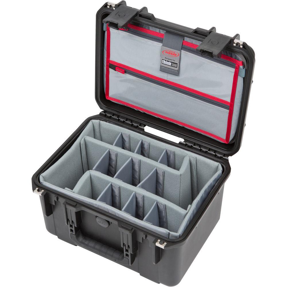 SKB iSeries 1510-9 Waterproof Utility Case with Foam Dividers and Lid Organizer