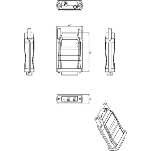TVLogic 1-Channel DVI to Fiber Optic Receiver Module