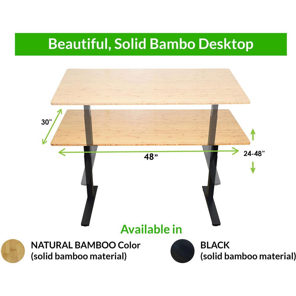 Uncaged Ergonomics 48x30" Bamboo Electric Standing Desk