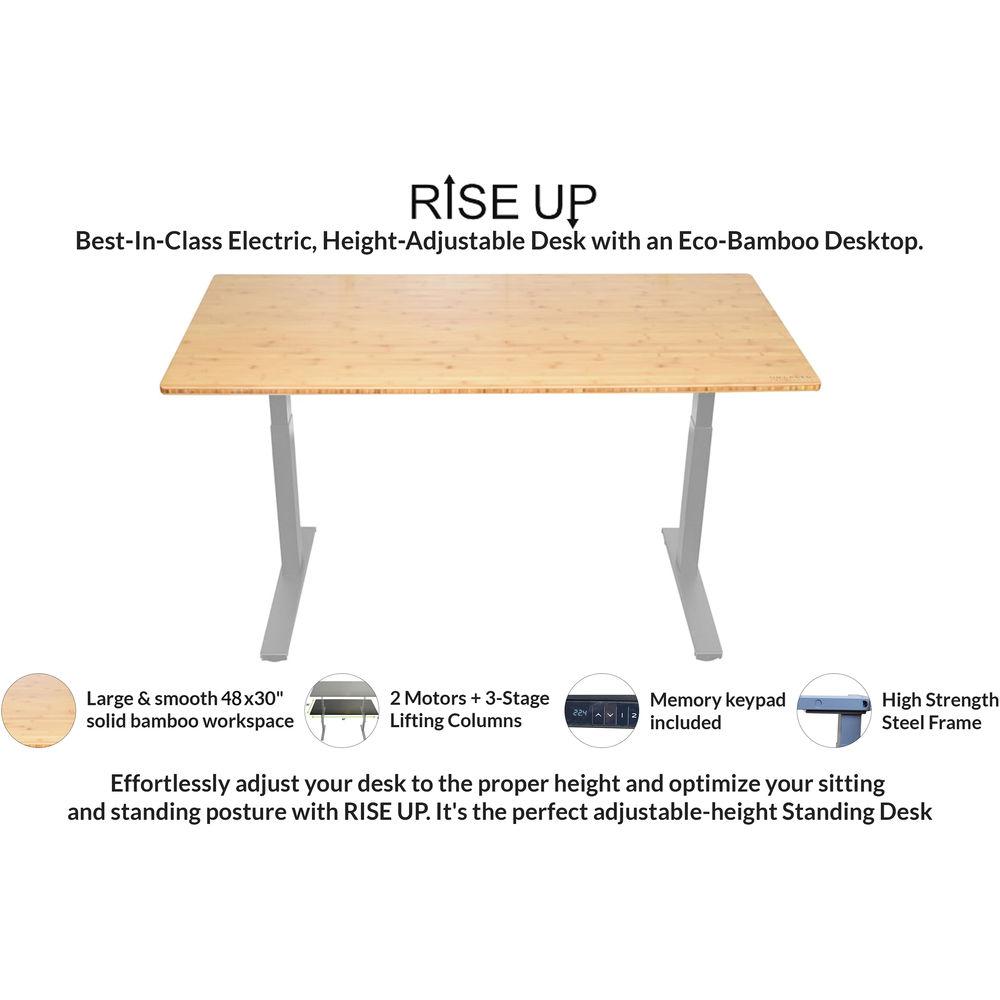 Uncaged Ergonomics 48x30" Bamboo Electric Standing Desk