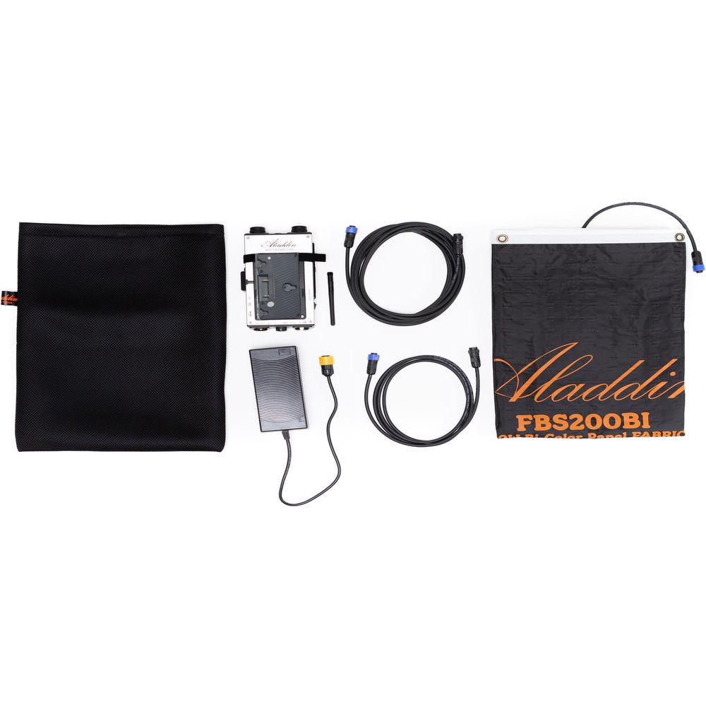 Aladdin Fabric-Lite 200W Bi-Color Kit with Gold Mount Battery Plate