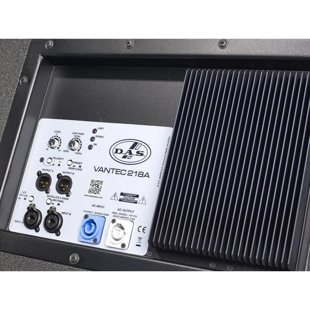 D.A.S Audio Vantec 218A Dual 18" Class-D Powered Subwoofer System
