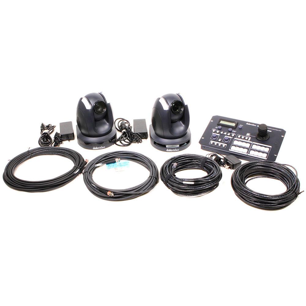 Datavideo 2-PTZ Camera and HDBaseT Switcher Kit