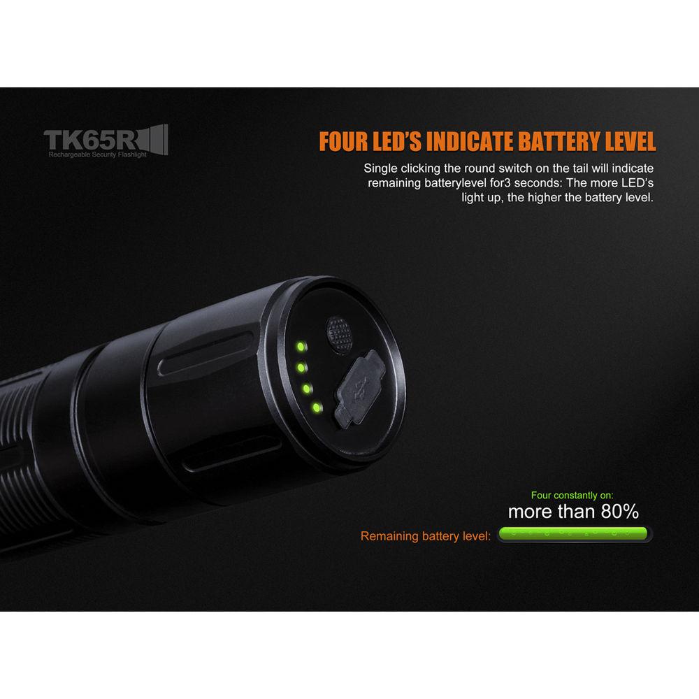Fenix Flashlight TK65R Rechargeable Security Flashlight